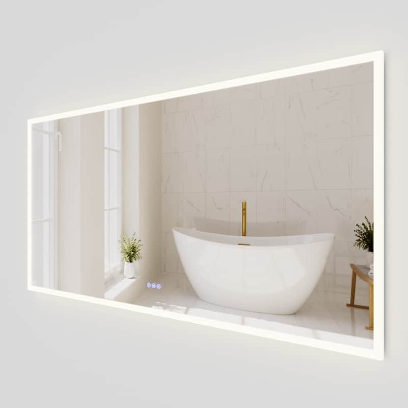 Wyndham Collection WCZLEDCHM7036 Element 70"W x 36"H Rectangular Flat