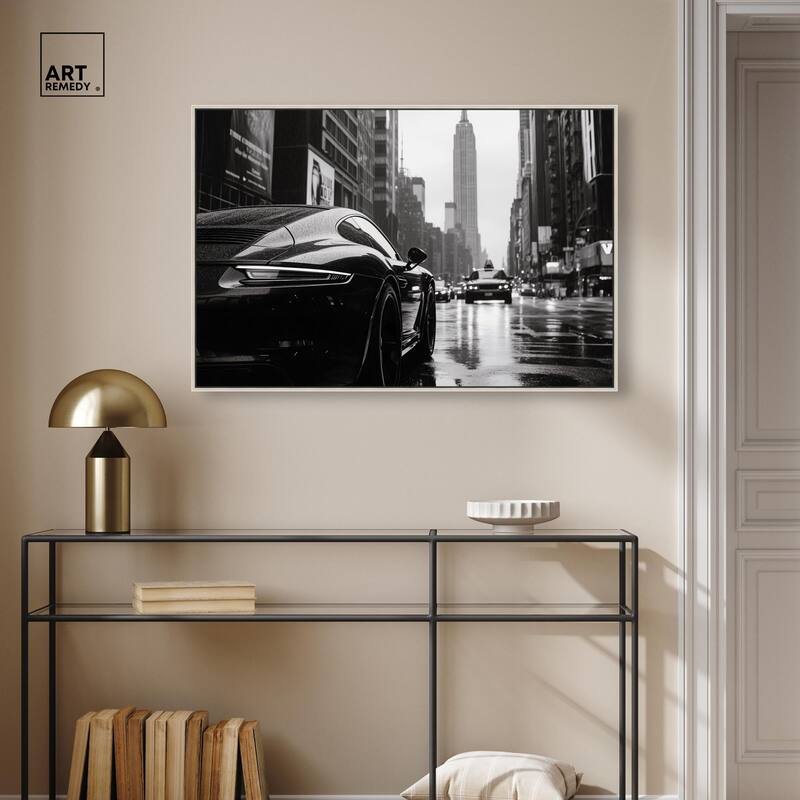Rainy Day New York Canvas by Art Remedy
