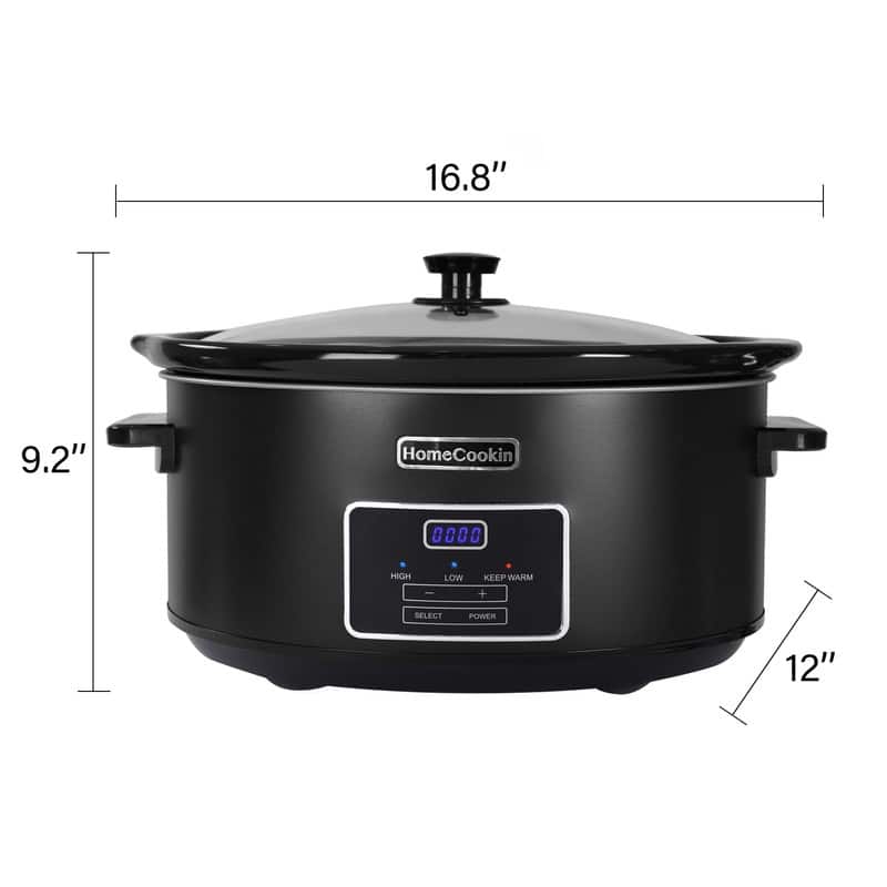 8-Quart Programmable Slow Cooker with Non-Stick Pot