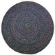 preview thumbnail 8 of 27, Rhody Rug Katie Indoor/ Outdoor Braided Area Rug Navy - 4' Round