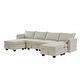 preview thumbnail 33 of 31, Modern U-Shape Sectional Sofa, Convertible Sofa Bed for Living Room with Storage Spaces