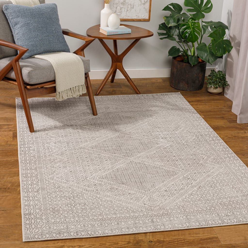 Livabliss Pease Bohemian Medallion Area Rug