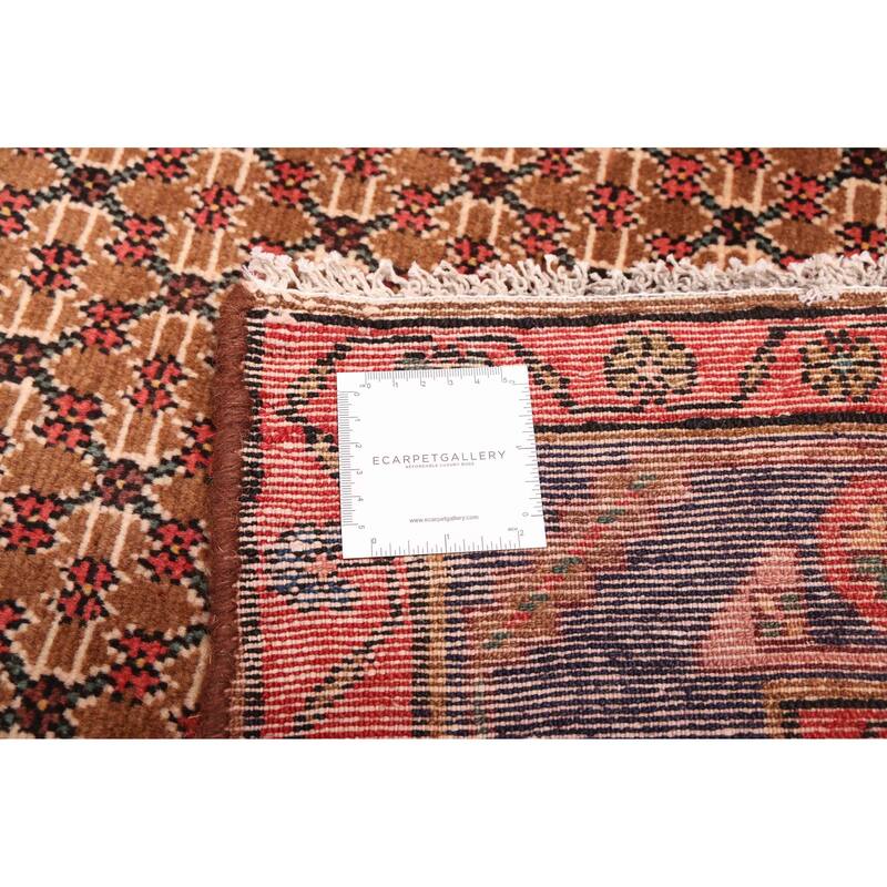 ECARPETGALLERY Hand-knotted Anatolian Vintage Brown Wool Rug - 4'10 x 9'2