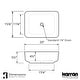 preview thumbnail 4 of 4, Karran Valera 20" Vitreous China Vessel Bathroom Sink in White