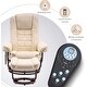 preview thumbnail 42 of 50, MCombo Set of 2 Swivel Recliner with Ottoman, Vibration Massage Lumbar Pillow