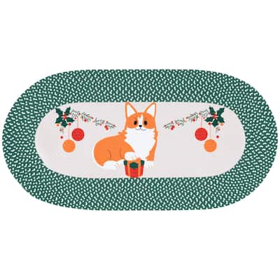 SAFAVIEH Handmade Braided Posters Sawa Machine Washable Rug