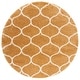 preview thumbnail 143 of 164, SAFAVIEH Hudson Shag Ogee Trellis 2-inch Thick Area Rug 7' Round - Gold/Ivory - Round