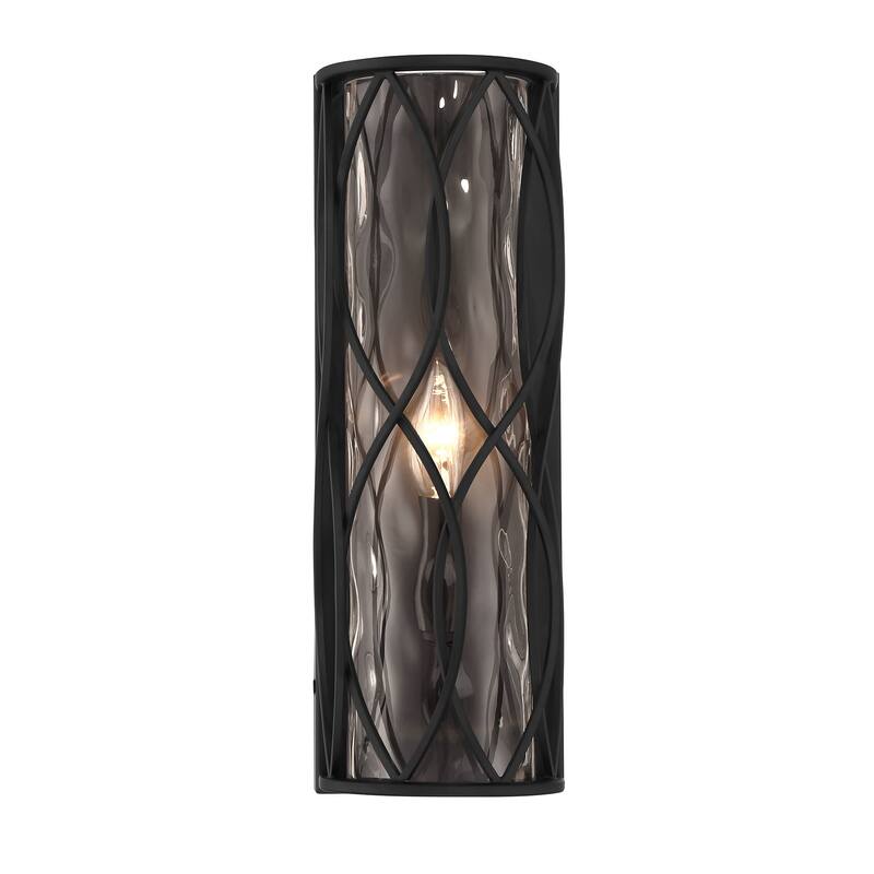 Savoy House 9-2006-1 Snowden 14" Tall Bathroom Sconce - Matte Black