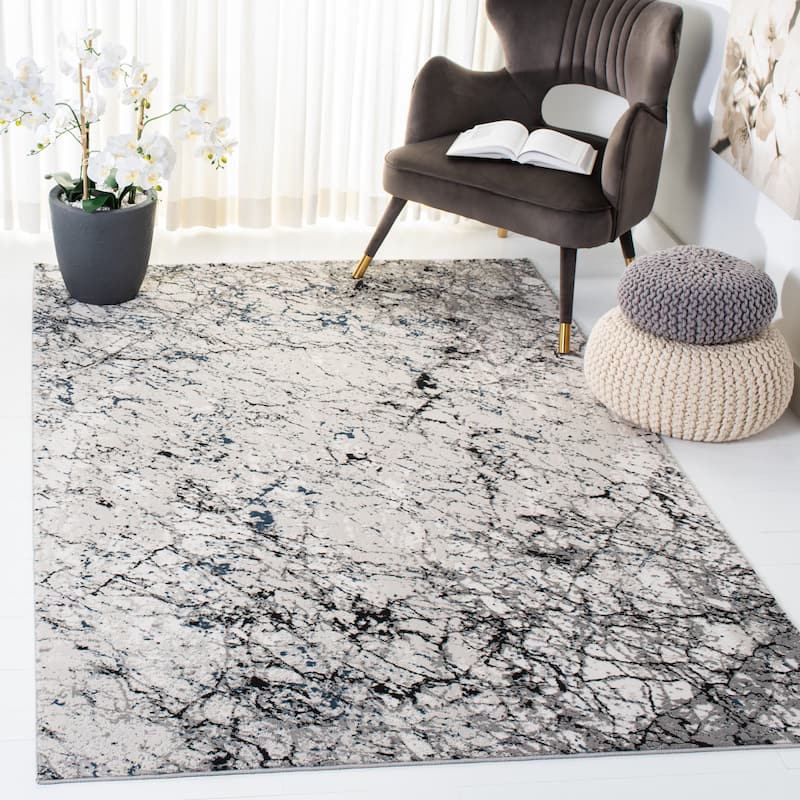 SAFAVIEH Invista Nicolette Modern Abstract Rug - 4' x 6' - Ivory/Grey