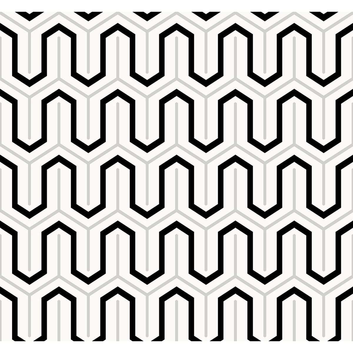Seabrook Designs Parket Geometric Honeycomb Unpasted Wallpaper