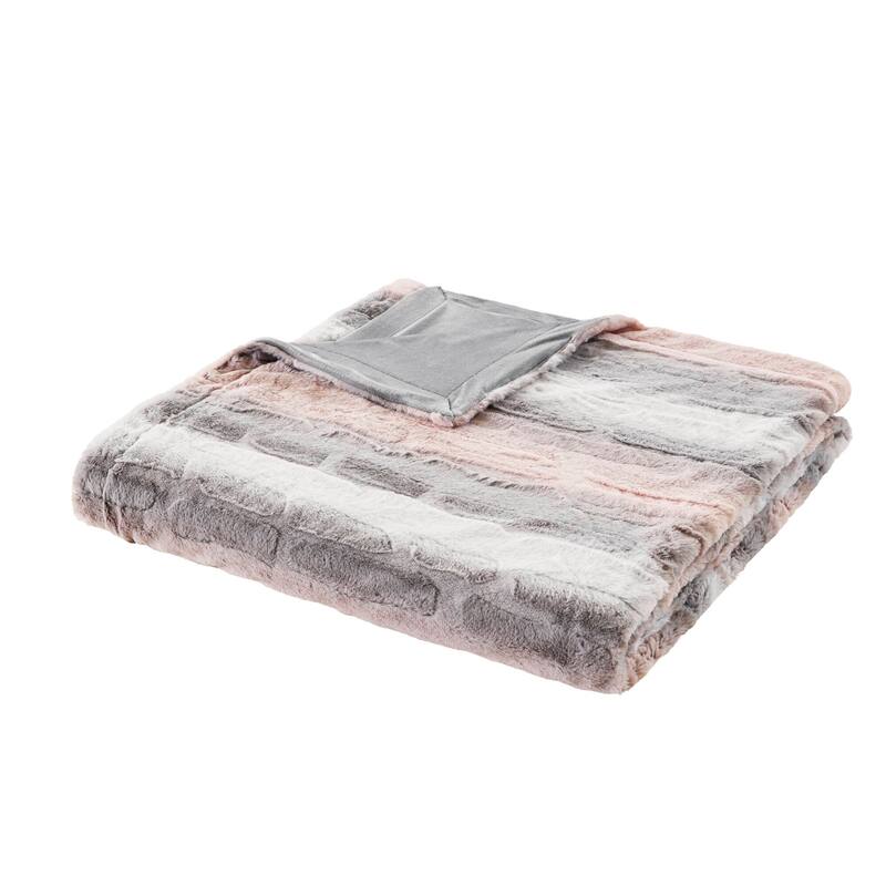 Madison Park Zuri Faux Fur Blanket