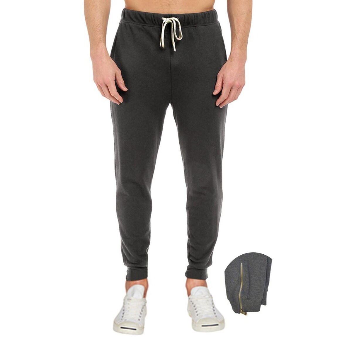 jogger with zipper ankle