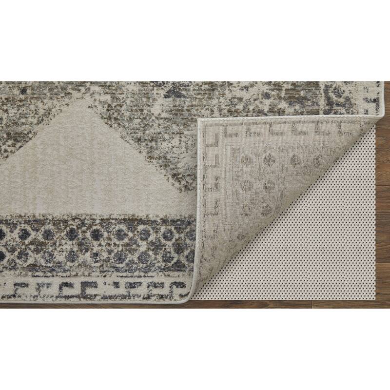 Grand Bazaar Kiba Machine Made Distressed Transitional Area Rug