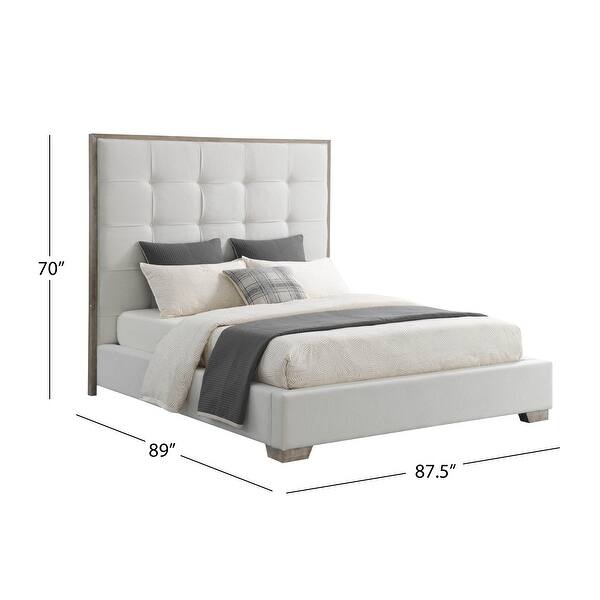 dimension image slide 0 of 4, Cape Cod Stain-Resistant Upholstered Bed