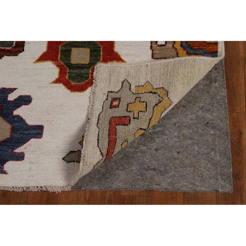 Vegetable Dye Gabbeh Oriental Area Rug Hand-Knotted Wool Carpet - 5'1" x 8'3"