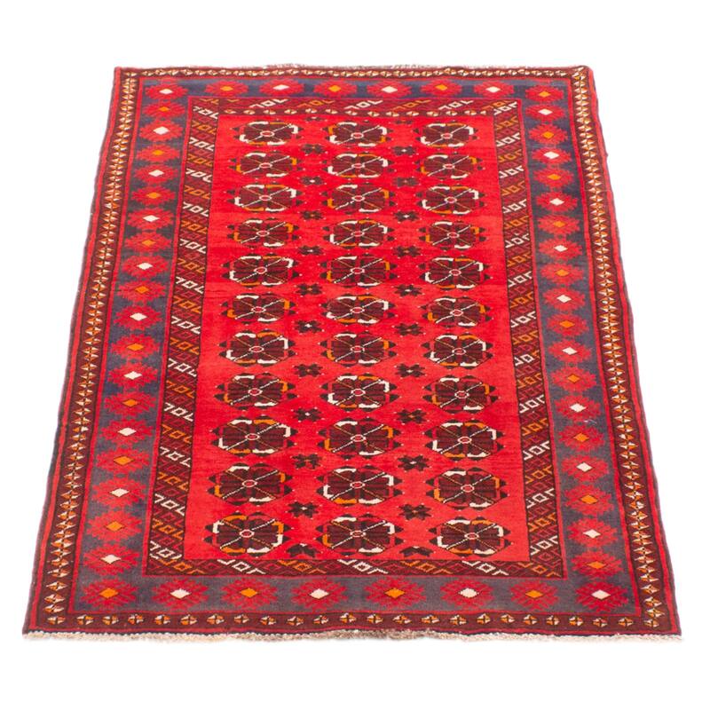 ECARPETGALLERY Hand-knotted Andelz Red Wool Rug - 3'5 x 5'7