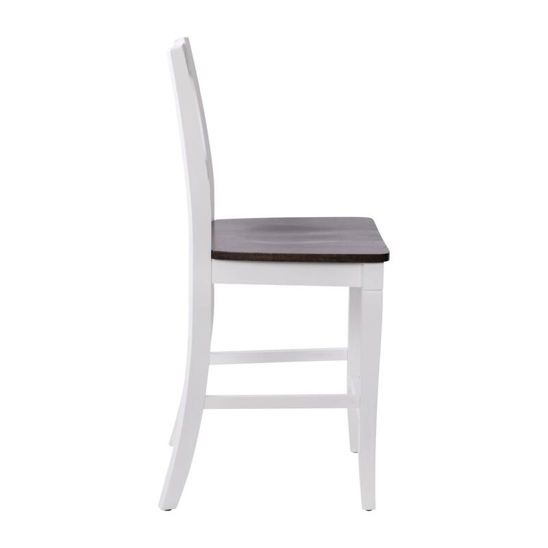 Commercial Grade Wooden Counter Height Stool, Set of 2