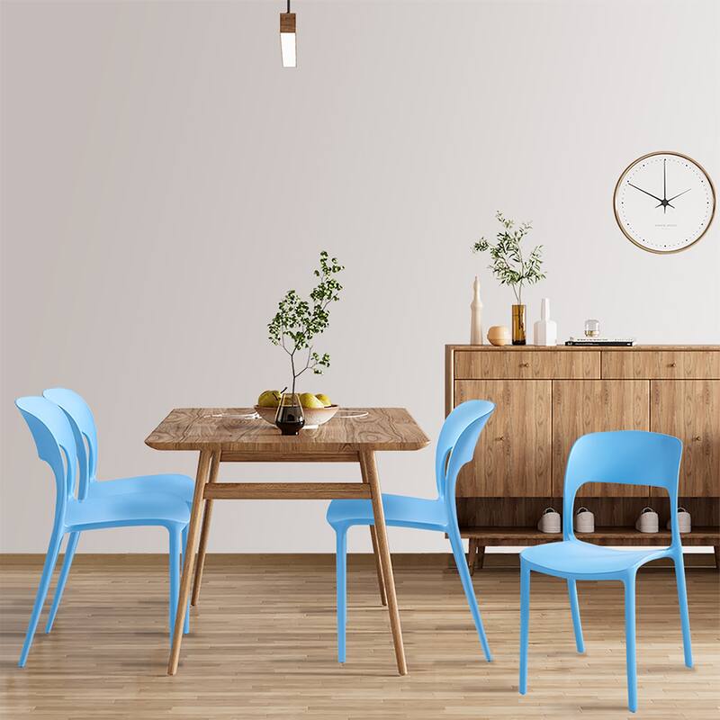 Porthos Home Brody Stackable Plastic Dining Chairs (Set of 2)
