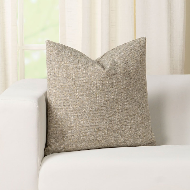 Fleur Nubby Textured Throw Pillow - 30 x 30 - Seaspray