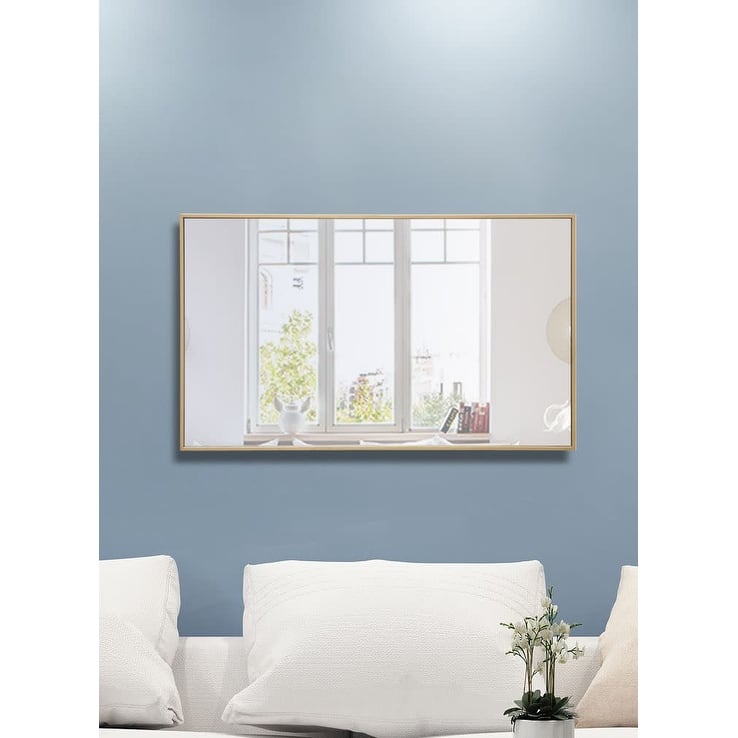 Elegant Lighting Eternity 40"x 24" Rectangular Metal Framed Wall