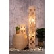 preview thumbnail 2 of 3, 2-Lights handcrafted Natural Modern Rattan Floor Lamp - 47" Tall