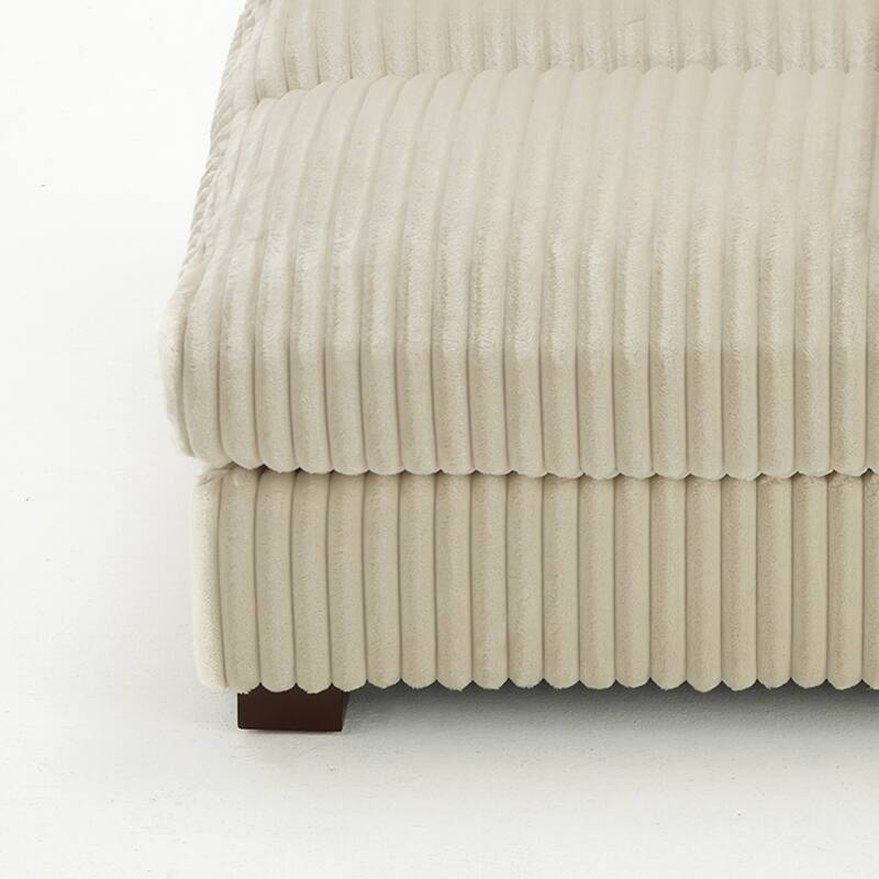 Cotton Flannel corner Sofa Armless Modular Sectional Sofa Seamless Combination