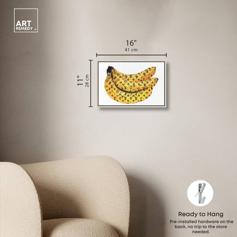 Fashion Bananas Canvas by Art Remedy
