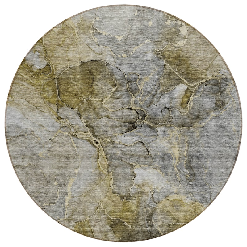 HomeRoots Abstract Transitional Rectangle Outdoor Rug