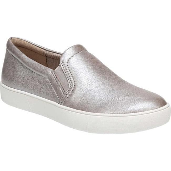 womens silver slip on sneakers