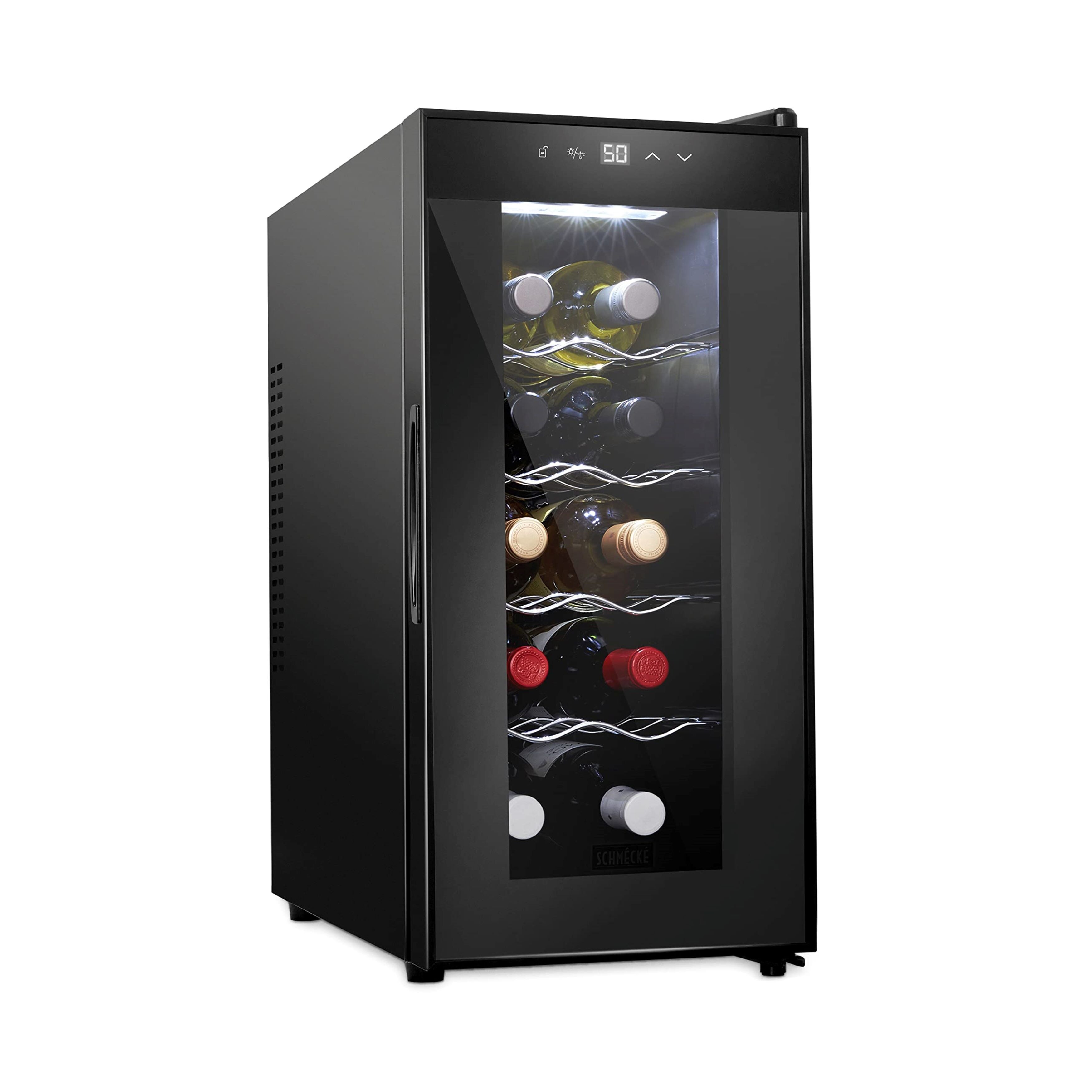 Schmécké 10 Bottle Thermoelectric Wine Cooler with Digital Display