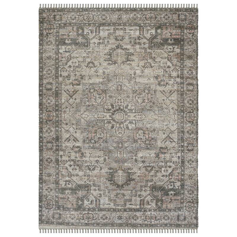 HomeRoots Oriental Transitional Rectangle Area Rug