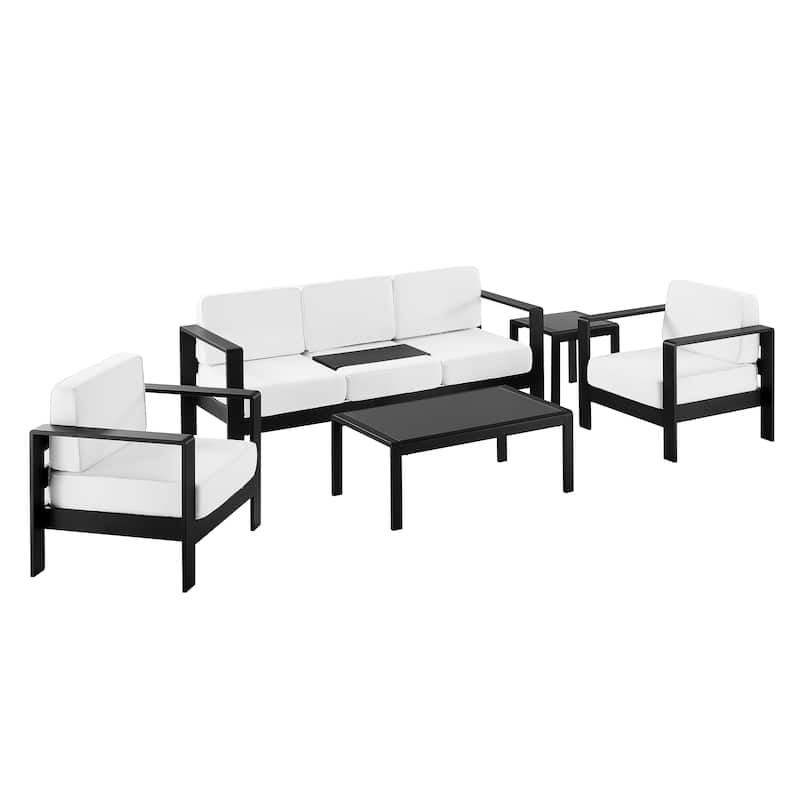 Linon Nordwind Aluminum Outdoor 5-Piece Patio Set