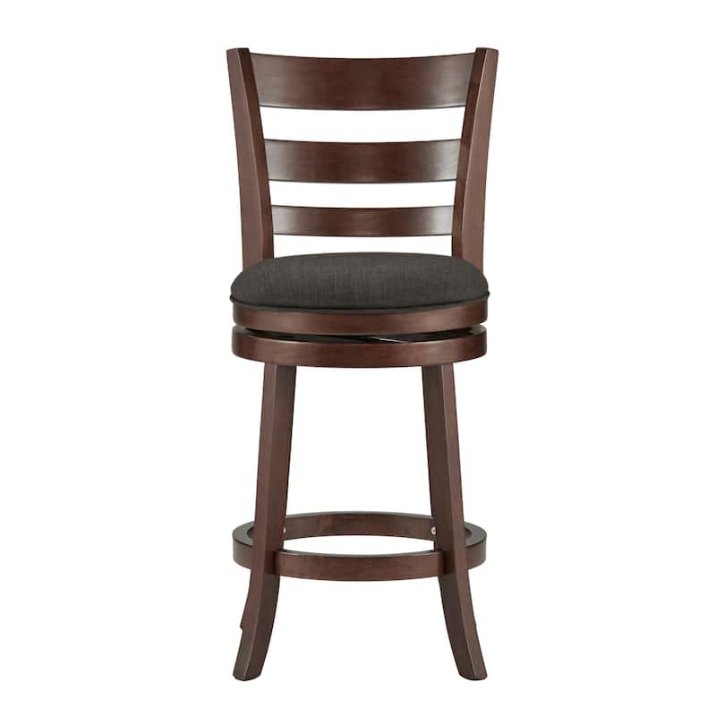 Verona Ladder Back Swivel Counter Height Stool by iNSPIRE Q Classic