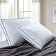 preview thumbnail 9 of 19, Medium-Firm 2-inch Gusset Feather and Down Pillows Set of 2