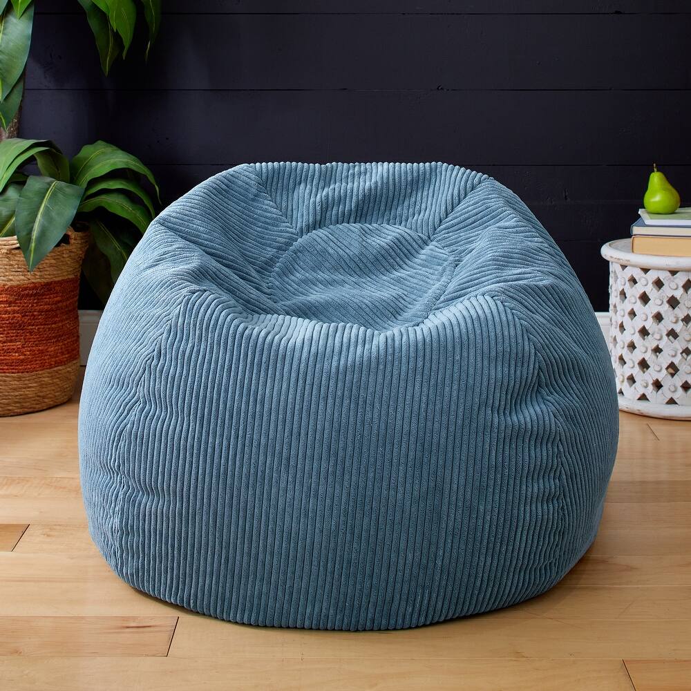 Sorra Home Indoor Soft Corduroy Bean Bag Chair