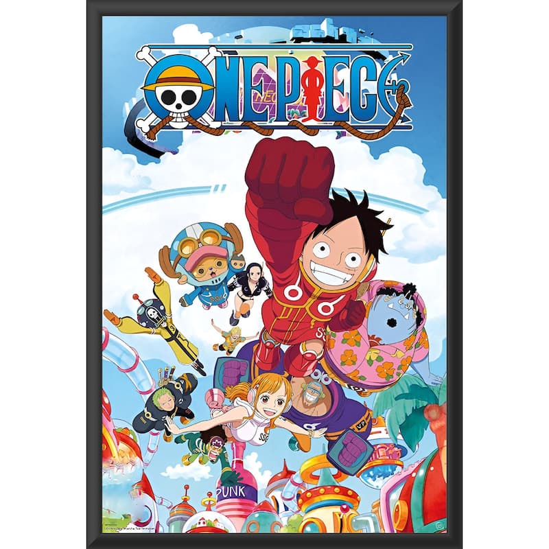 One Piece - Egg Head Framed Art Poster - 24 x 36 Inch