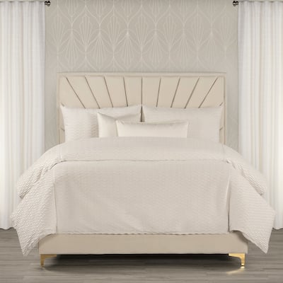 The Great Gatsby Velvet Wave Pleated Duvet & Insert Set