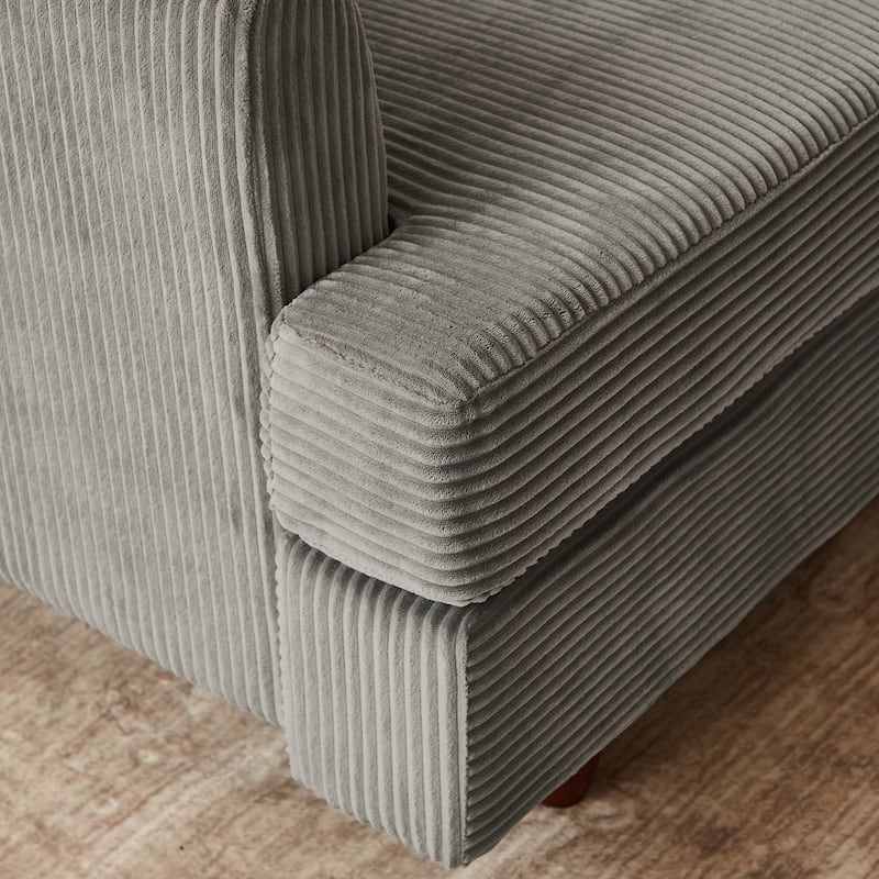 Roomfitters Modern Modular Sectional Sofa, 6-Seater Sleeper Couch with Upholstered Corduroy Design