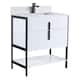 Option White Matte - Black Hardware