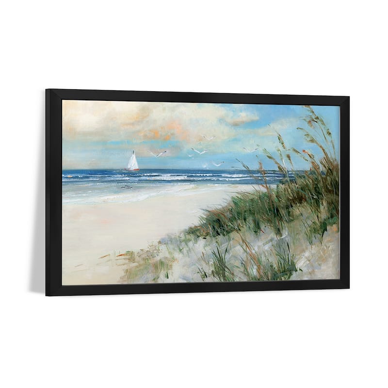 Oak Island Sunrise Premium Framed Poster by Sally Swatland