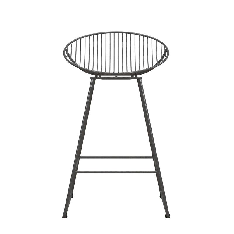 CosmoLiving by Cosmopolitan Ellis 24" Metal Counter Height Bar Stool