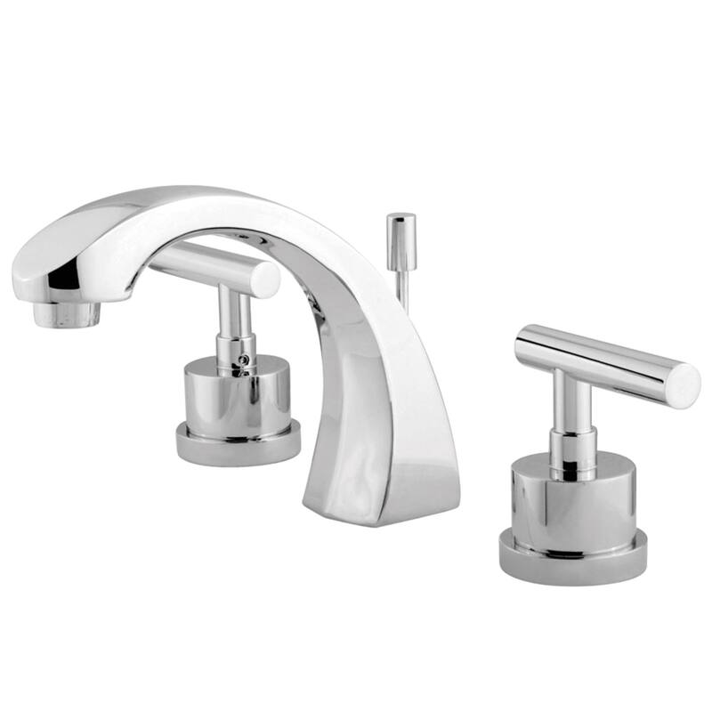 Kingston Brass Manhattan 8-inch Widespread Solid Brass Bathroom Faucet