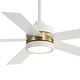 preview thumbnail 31 of 47, Airsurfer 52 in. Integrated LED Indoor Ceiling Fans with Light and Remote Control Included