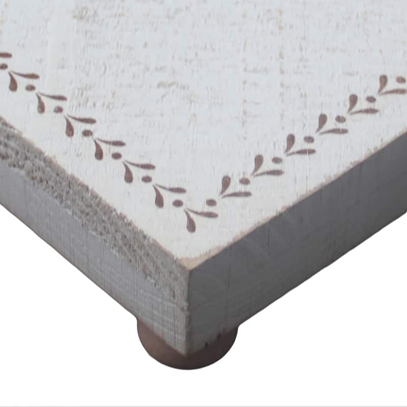 Farmhouse Corner Counter Wood Display Riser - 10 X 6.75