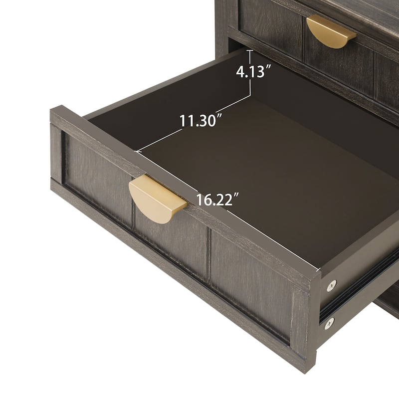 2 Drawer Side table - N/A