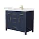 Option Dark Blue / Giotto Quartz Top / Brushed Gold