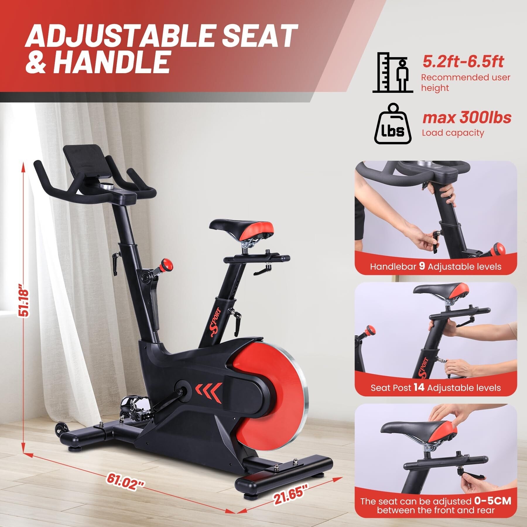 Electric Bike Electromagnetic Spin Bike Exercise Bike