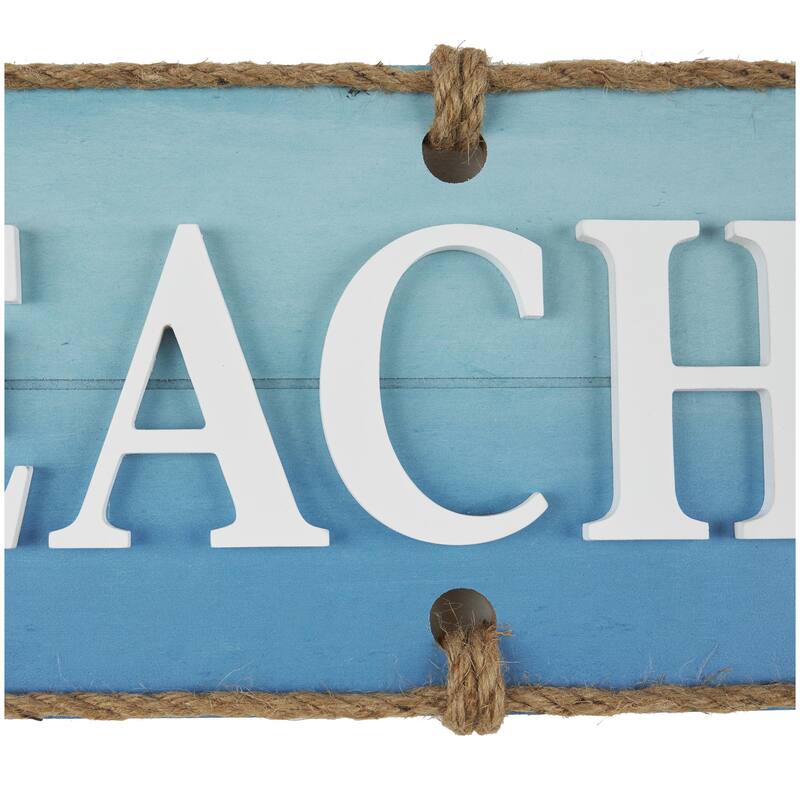 Wooden Sign Home Wall Decor - Blue - Roche River Decor
