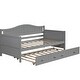 preview thumbnail 9 of 40, Twin Wooden Daybed with Trundle Bed