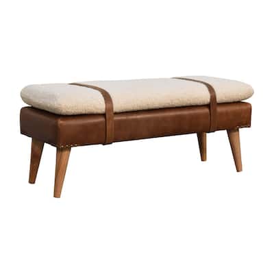Elegant Design Leather Bench Sturdy And Durable